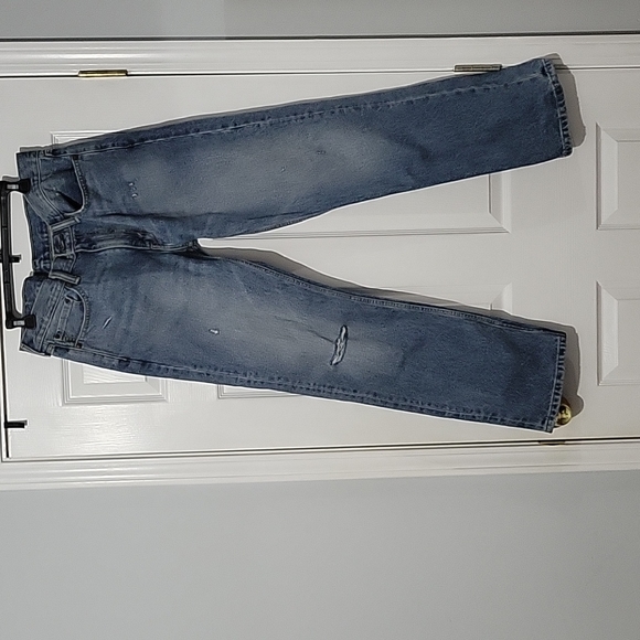 Vintage Men's Levi 514 Jeans | Distressed Blue Stone Washed| Size 34 W 32 L - Picture 2 of 12
